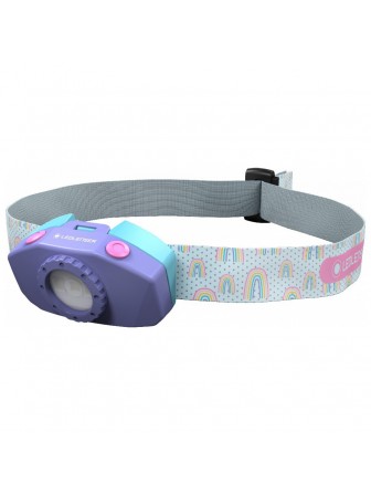 KIDLED2 Linterna de Cabeza Ledlenser Rosada